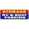 Signmission STORAGE RV & BOAT PARKING BANNER SIGN short long term secure indoor, B-72 Storage Rv & Boat Parkin B-72 Storage Rv & Boat Parkin - alternate 1